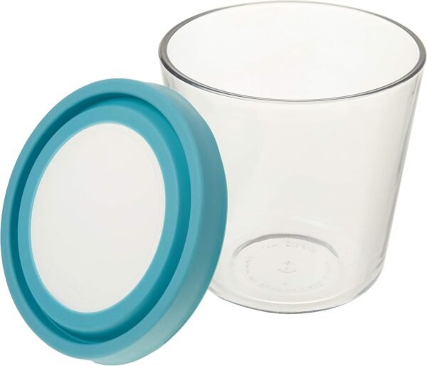 Anchor Hocking Trueseal Glass Food Storage Container with Airtight Lid, 7 Cup Tall, Mineral Blue - Image 5