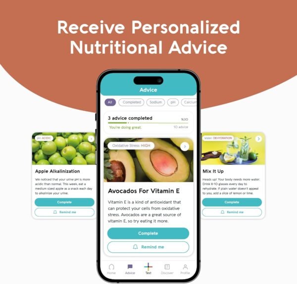| the #1 Urine Test Strips & Keto Strips with App | Advanced Home Tracking for Nutrition, Ketones, Hydration, Ph, and More | 1 Month / 4 Tests - Image 5