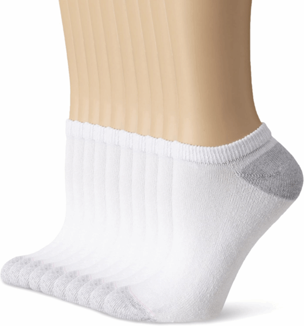 Hanes Women's Value, No Show Soft Moisture-wicking Socks, Available in 10 and 14-packs - Image 2