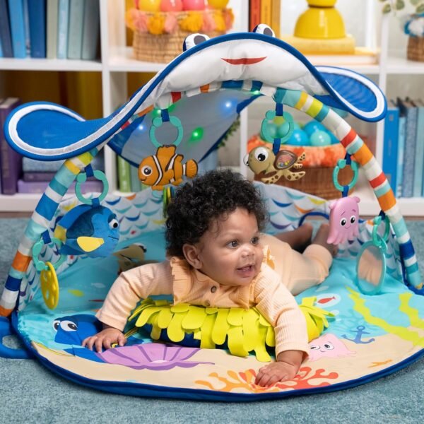 Bright Starts Disney Baby Finding Nemo Mr. Ray Ocean Lights & Music Gym, Ages Newborn + - Image 10