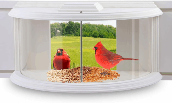 Window Bird Feeder, 180° Clear View Bird Feeder, Durable and Elegant In-Window Bird Feeder for Watching Birds - Embrace the Delight of Bird Feeder. - Image 2